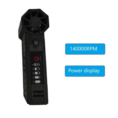 High Speed 140000RPM Mini Elektrolüfter mit Akku Power Display Funktion