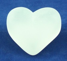 Dekoherz - Herz aus Glas in kristall satiniert - AE 249
