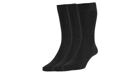 HJ Hall Executive einfarbige Stricksocken mit hohem Baumwollanteil für Herren (7116), mehrere Optionen