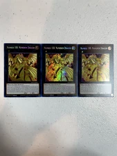 yugioh number 100: numeron dragon secret rare 3x ra01-en039 playset RA01