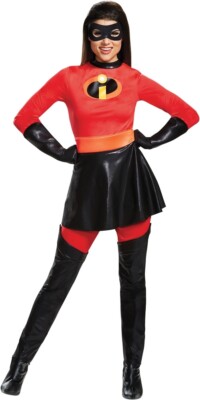 Mrs.Incredibile Gonna Deluxe Adulto Donna Costume Elastigirl Il Incredibili  | eBay