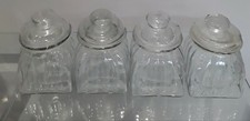 SET OF 4 GLASS STORAGE JARS (COLLECTION ONLY)