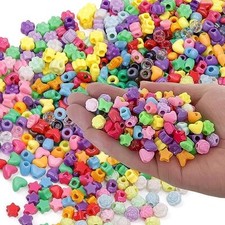 Pony Bead Shapes for Kids Crafts Star Beads for Bracelets Pony beads shapes
