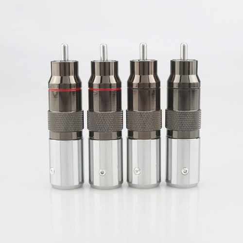 HiFi Rhodium plated unsolder RCA terminal Rhodium Audio Video Connectors - Picture 2 of 7