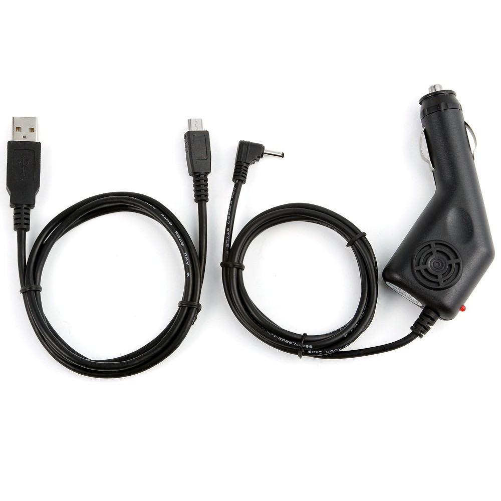 DC Car Power Charger Adapter + USB Cord For RCA Cambio W1162 W116 W101
