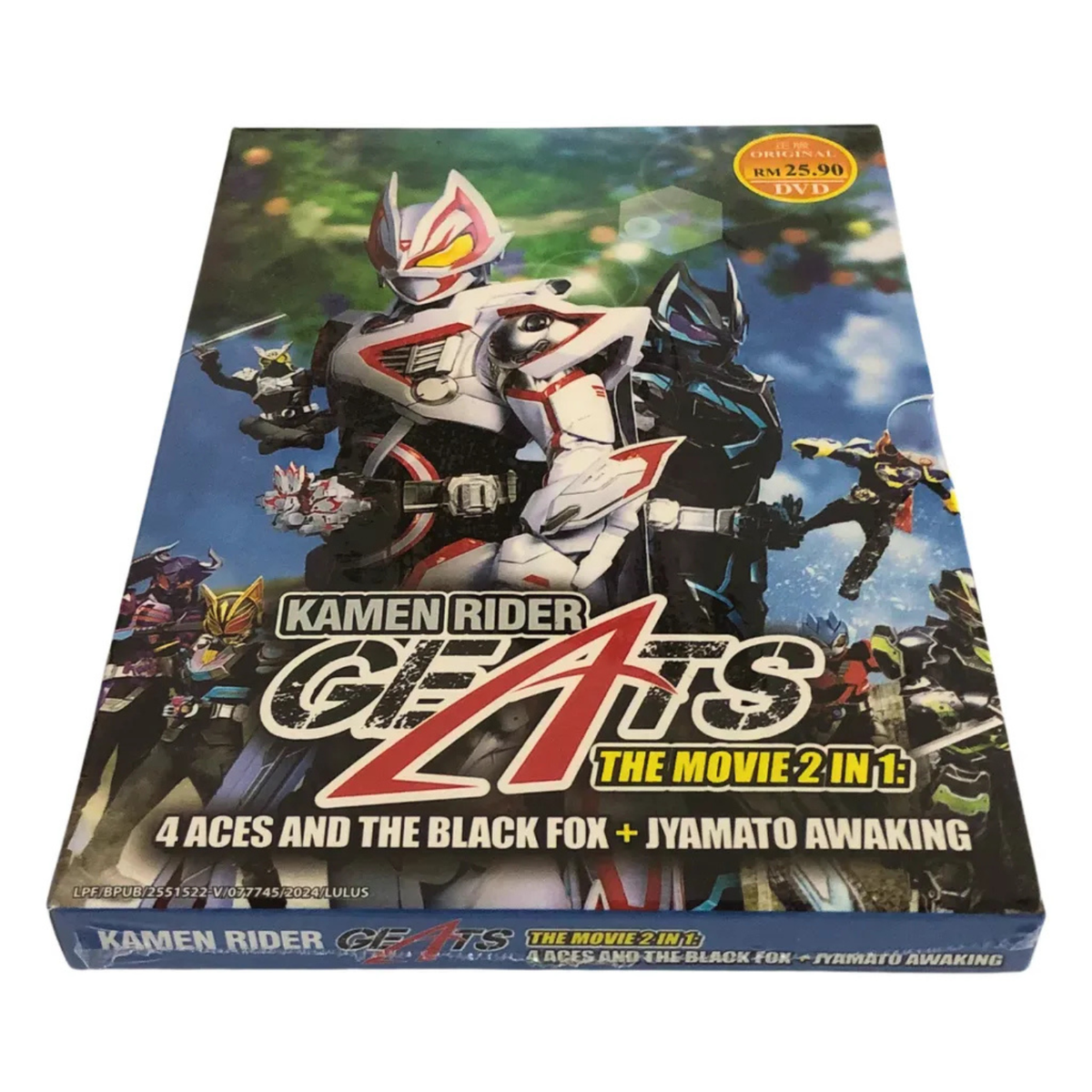 DVD Kamen Rider Geats The Movie 2in1: 4 Aces and The Black Fox +