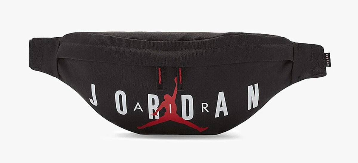 Nike Air Jordan Fanny Pack Hip Waist Belt BLACK RED Bag Crossbody 9B0533  NEW $45