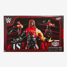 wwe wwf ljn mattel ultimate edition attitude era wrestling ring w/kane figure
