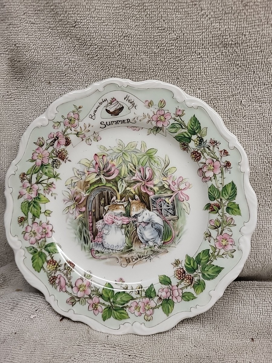 ロイヤルドルトン　ジル·バークレム1982　四季4枚セット【廃盤品】 Royal DoultonJill Barklem 1982四季4枚セット