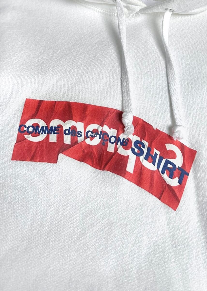 LV supreme hoodie - White – The Frenchie Shop