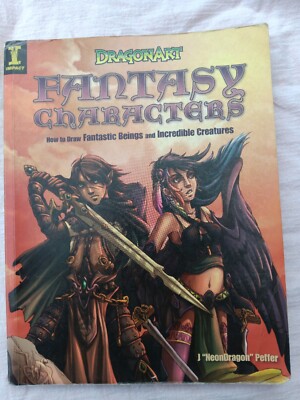 Lot Of 2 Dragonart Drawing Books. Draw Dragons And Fantasy Creatures