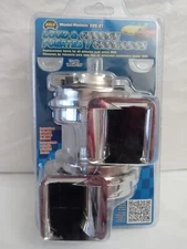 SET OF Wolo 225-2T Loud And Chrome UNIVERSAL LOW And HIGH Horns 12V