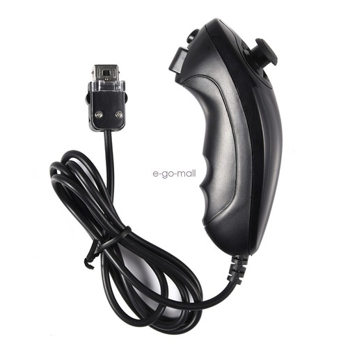 2 Pack Wii Nunchuck of Black Nintendo nunchucks for Nintendo Wii or Wii U Remote - Picture 24 of 52