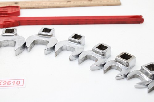 Snap On 211FCO 3/8" - 1" 3/8" Drive 11 Piece SAE Chrome Crowfoot Wrench Set USA - Picture 10 of 12