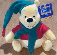 VTG GUND Disney The 100 Acre Collection Winnie the Pooh Bear 10  Christmas Plush