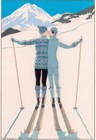 George Barbier Skiing Couple 1925 – Art Deco Winter Fashion & LGBT Interest