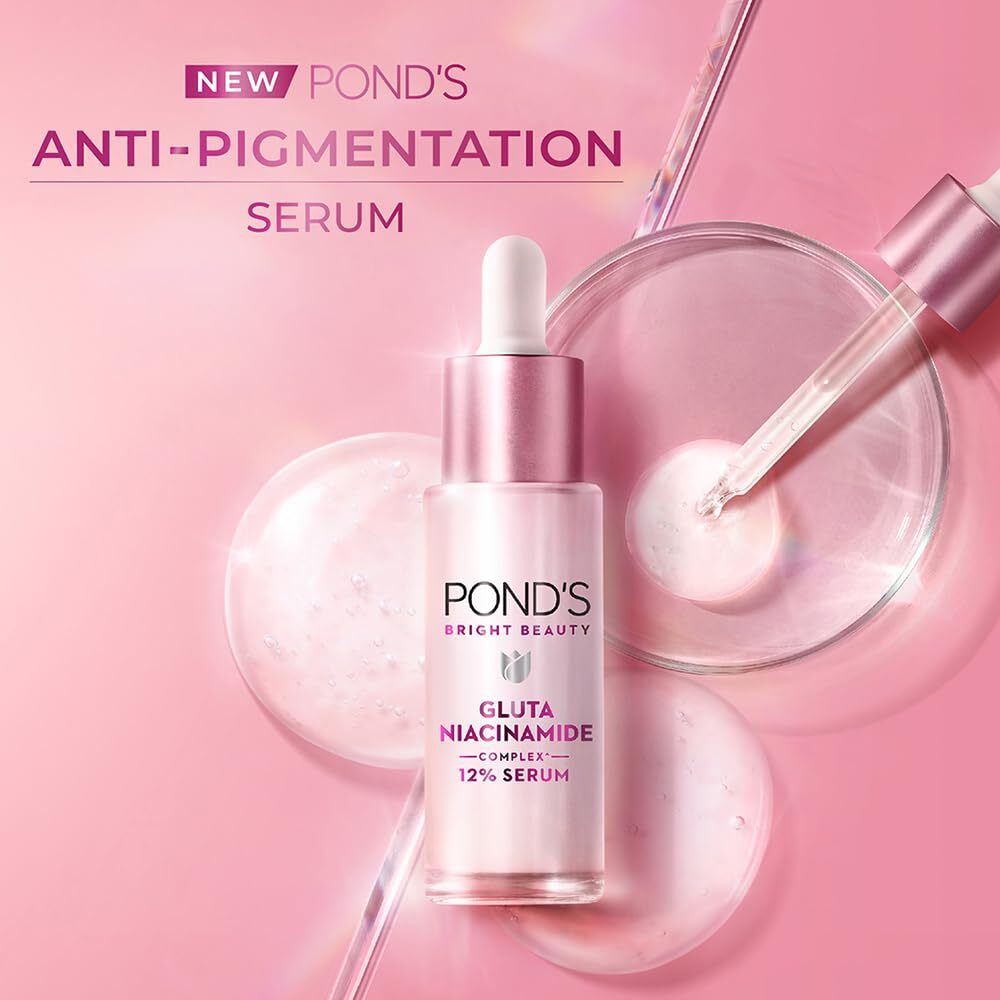 Pond's Bright Beauty Anti-Pigmentation Serum 28 ml with 12