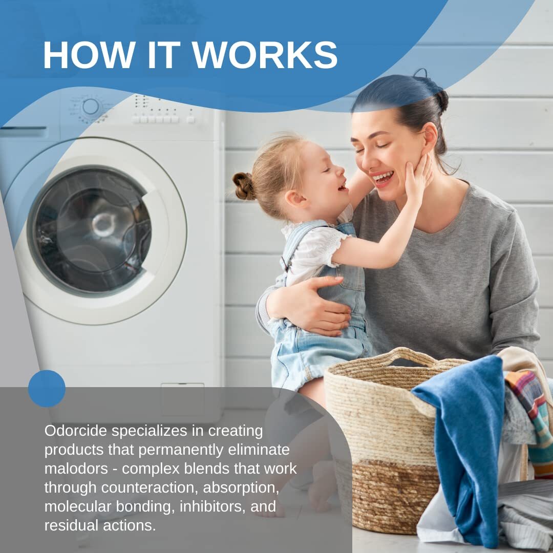 Odorcide Laundry Odor Eliminator 16 Ounces Smoke Urine Pet Sweat Deodorizer