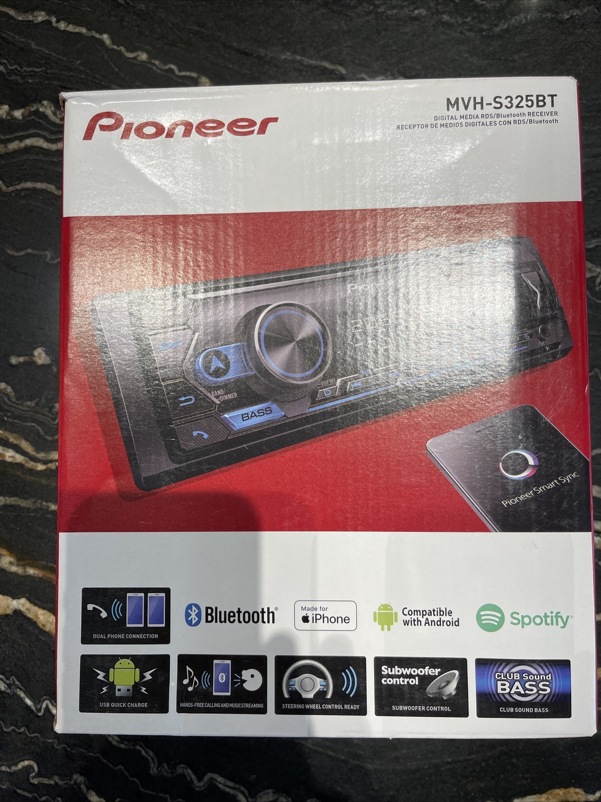 PIONEER MVHS325BT Builtin Bluetooth MIXTRAX USB Auxiliary Pandora Car