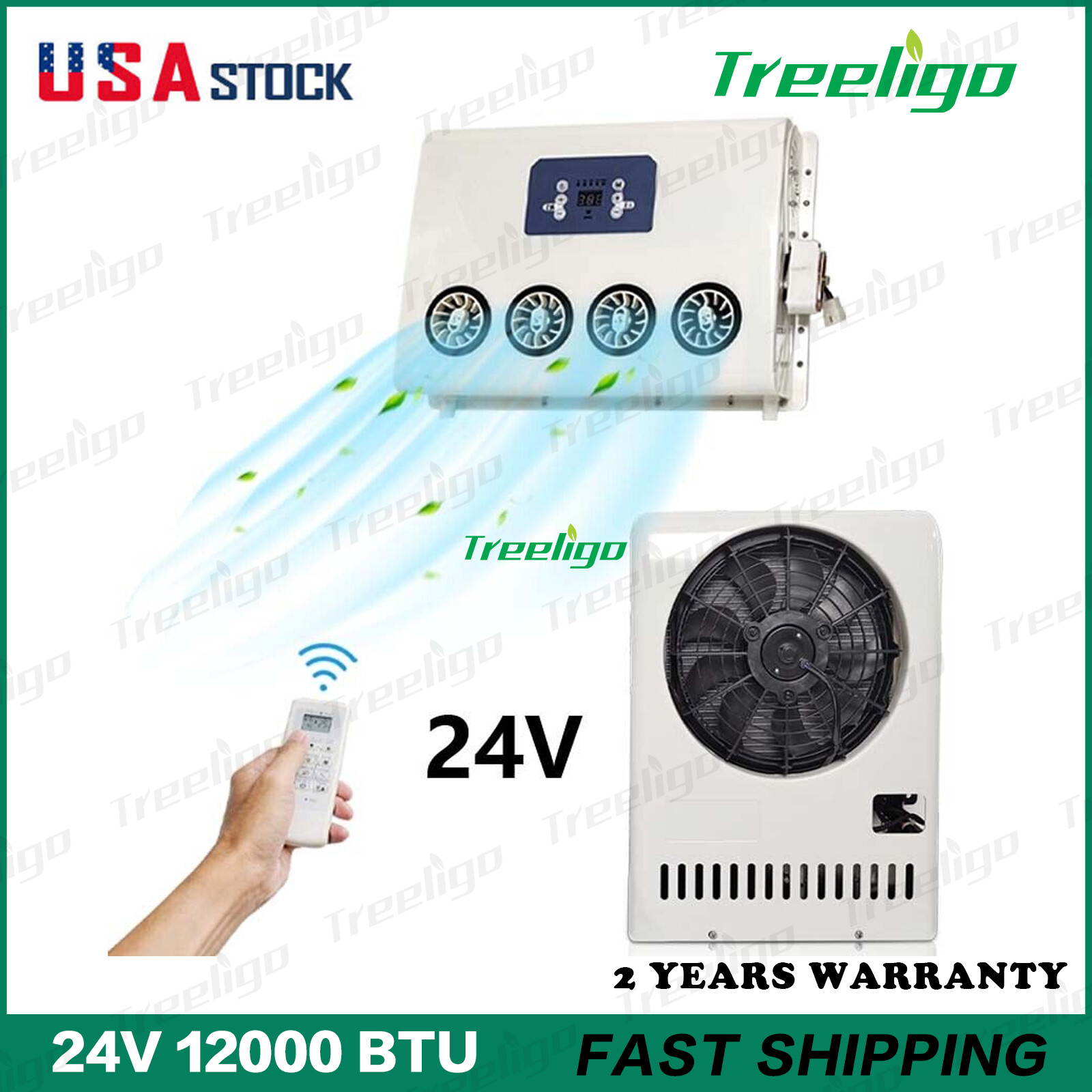 24V Semi Truck Air Conditioner Car AC Kit Cooling Air Conditioning