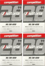 Vittoria latex tubes 700 x 30/38 48mm (RVC) stem 4 tubes per order