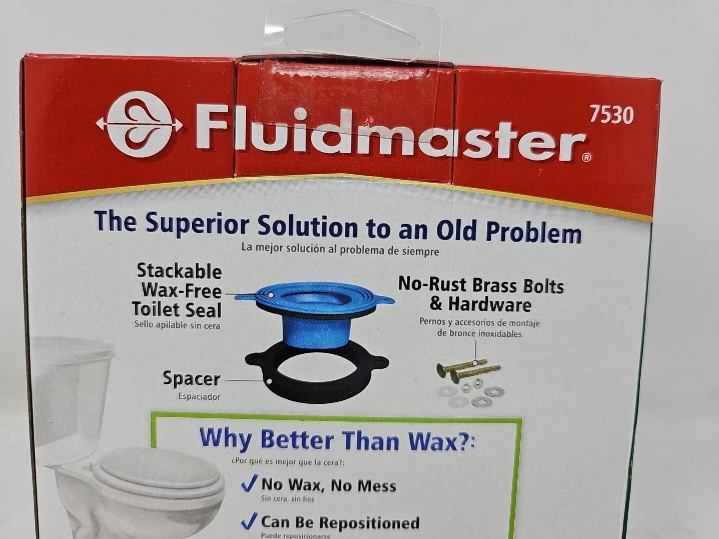 Fluidmaster 7530P8 Better Than Wax Universal Toilet Seal, WaxFree eBay