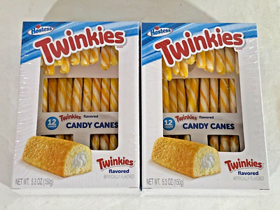 Hostess Twinkies  ~ Candy Cane Christmas 5.3 oz 24-Canes ~ 2-Pack ~ 06/2024