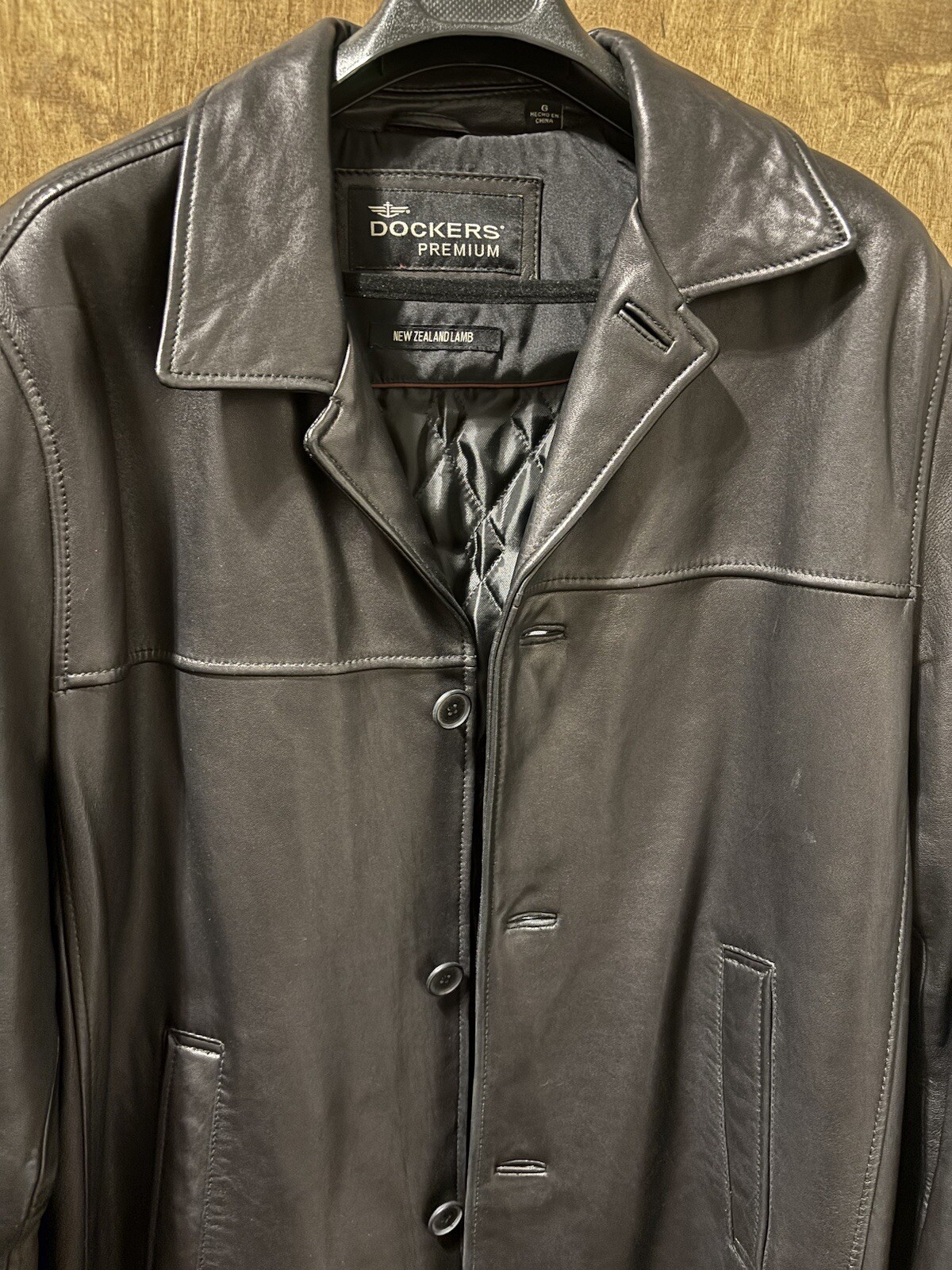 dockers leather jacket men - image 3