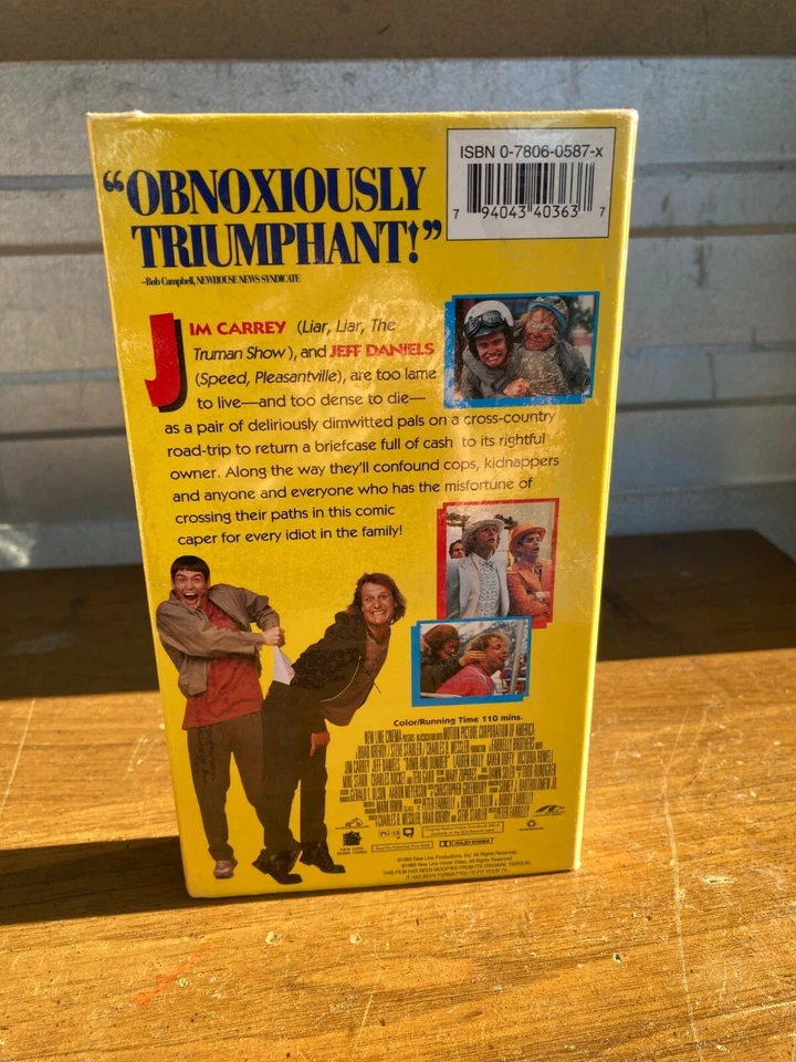 Dumb and Dumber VHS 1995 Brand NEW Factory Sealed! Warner Home Video Watermark! - Image 2 of 4