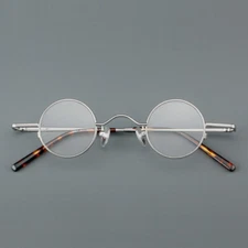 Japanese Reading glasses Small Round Retro Metal Frames Women Men Readers