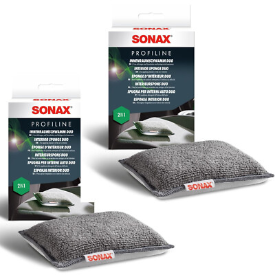 2x Sonax Profiline InnenraumSchwamm Duo Tiefenreinigung verschiedene Oberflächen