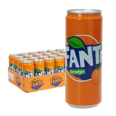 Fanta Orange 24 x 0,33l Dosen inkl. Pfand - MHD: 28.02.2025 inkl. 6   Pfand