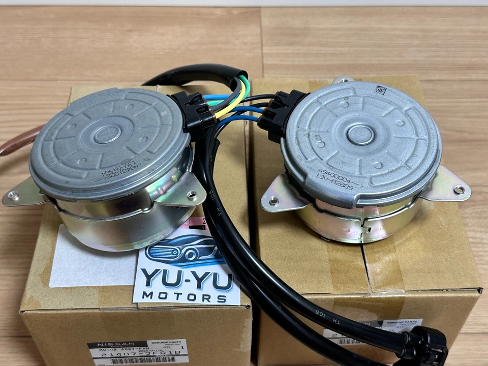 Infiniti Genuine FX50 Q70 Nissan GT-R R35 09-24 Cooling Fan Motor Pair OEM JDM Foto 4 de 4