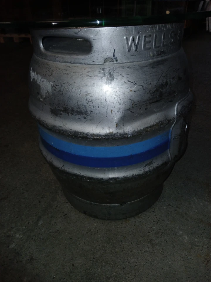 cooler Couchttisch Beistelltisch Gartentisch aus einem alten englischen Bierfass - Bild 4 von 4