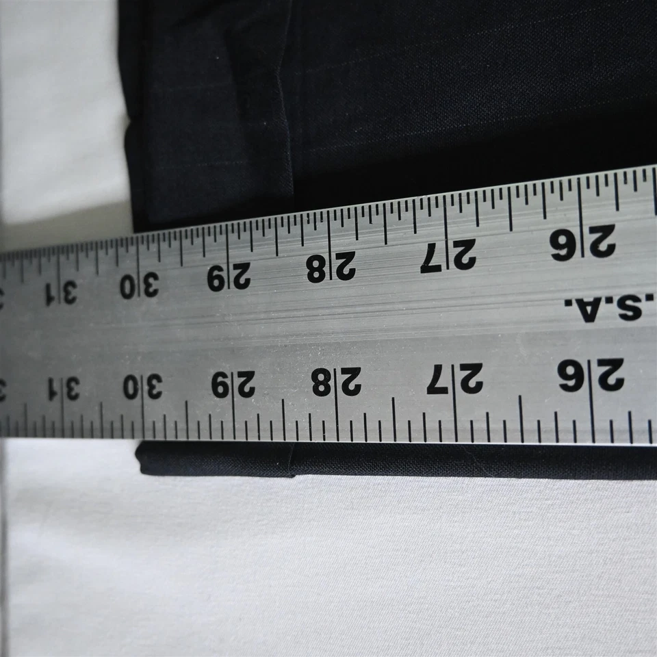 Pantalones de vestir Jos A Bank 40x30 azul marino a rayas plisados con puños 100 % lana para hombre Foto 4 de 4