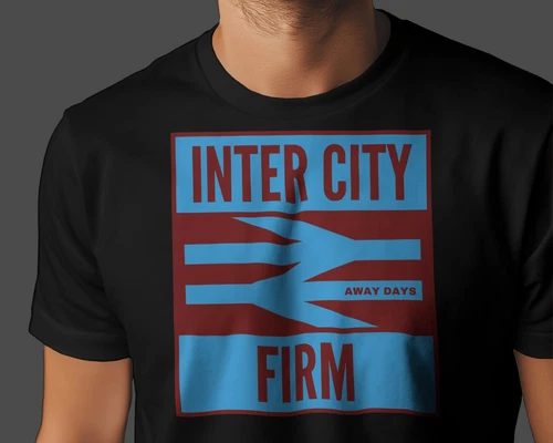 INTER CITY FIRM ICF Away Days T-Shirt | West Newham Claret Blue Hooligans