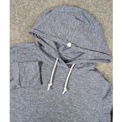Rhoback Tempo Performance Hoodie Womens S Blue Heathered Pullover WHOD_RHO