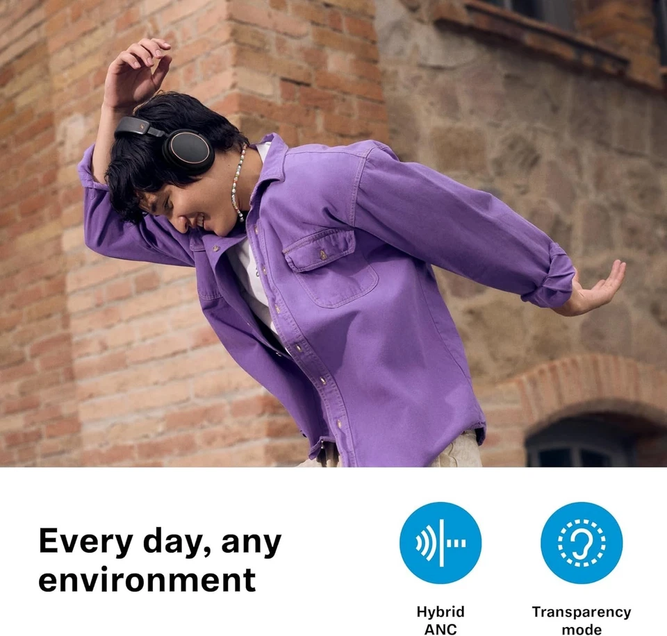 Sennheiser Headphones ACCENTUM Wireless Bluetooth USB-A/USB-C Dongle 50H Battery - Image 4 of 4