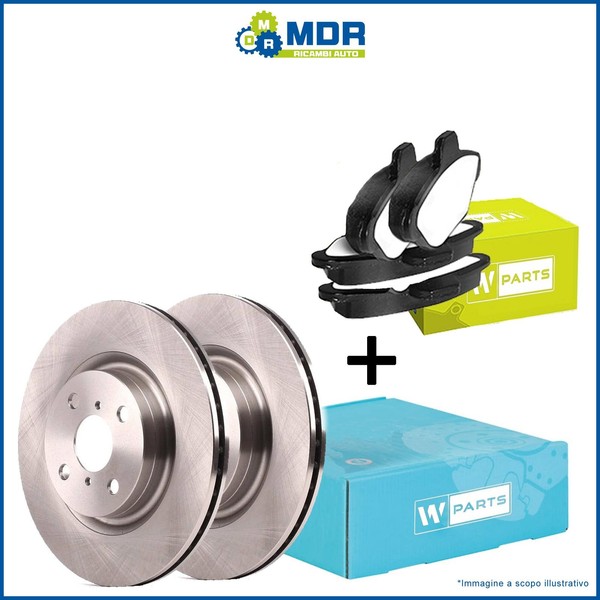 Kit Scheiben+BeläGe Vorne Alfa Romeo 147 1.9 JTD - Jtdm 2000 -> 2010-image
