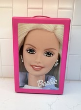 Vintage 1998 Barbie Doll Trunk Case Tara Toy Corp Pink Storage Wardrobe Closet