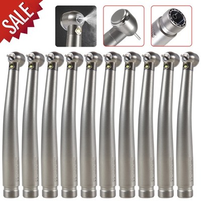 1-10 Self Power Dental LED Fiber Optic E-generator 3 Spray Handpiece 2 Hole