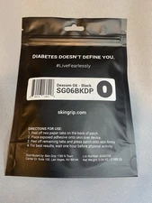 Skin Grip Adhesive Patches Compatible with Dexcom G6 CGM Black