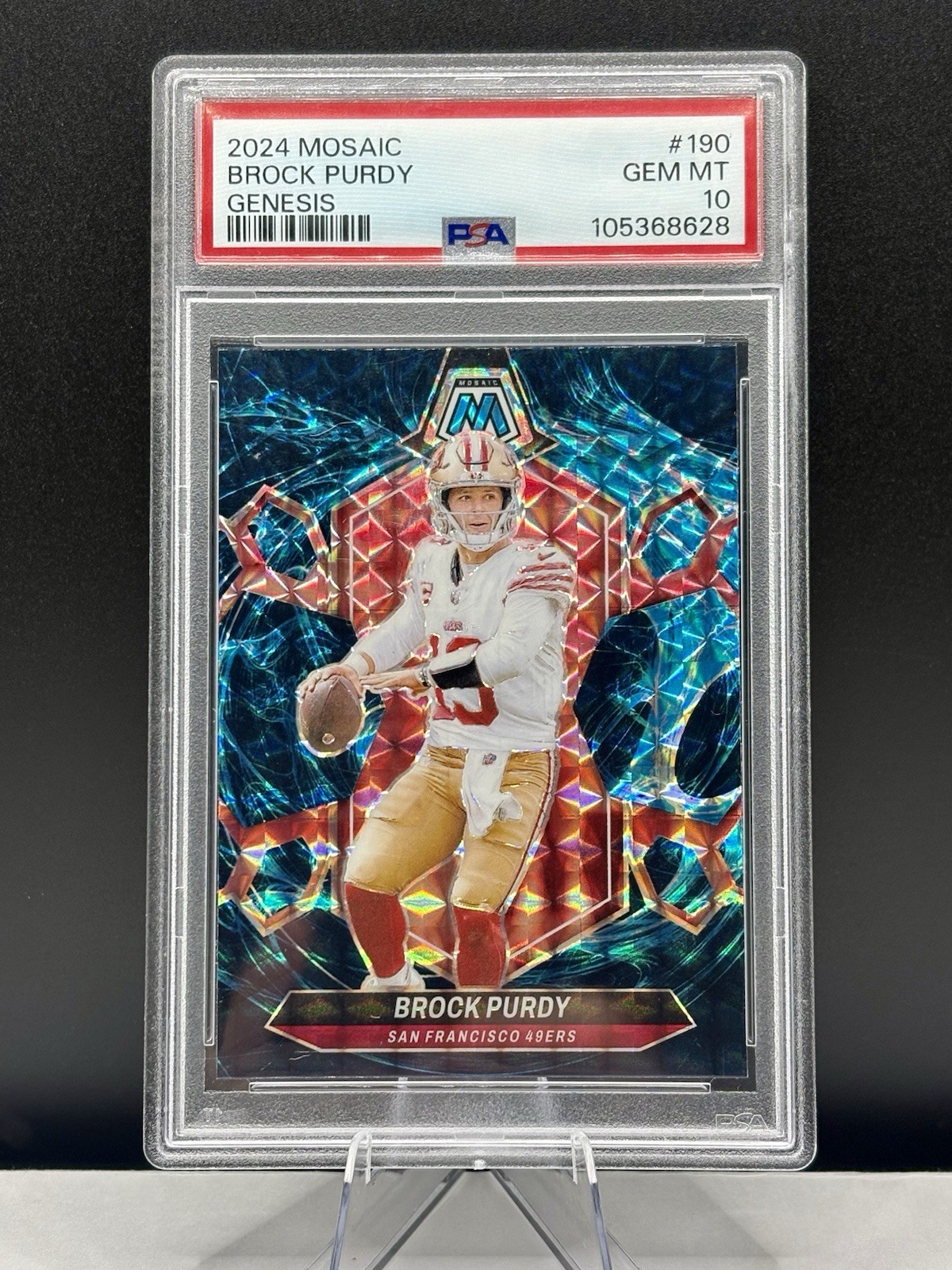 2024 Panini Mosaic Brock Purdy Genesis Case Hit Mosaic *PSA 10* ‼️