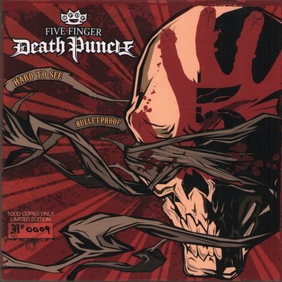 Five Finger Death Punch Hard To See 7'' vinyl UK Universal 2009 white vinyl 7'' in