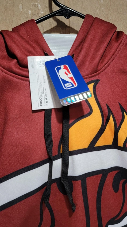 Miami Heat Hoodie Mens Large NBA Basketball Pullover FOCO Brand New With Tags - Image 2 of 3