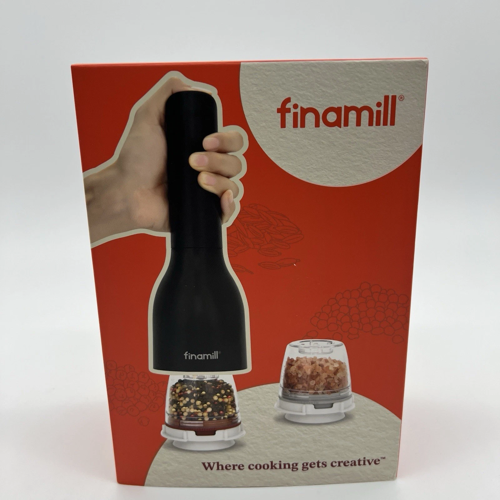FinaMill Classic Electric Spice Grinder With Everyday & Pepper Pods - Open Box