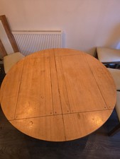 Solid Oak Extending Dining Table 1.2m Extends To 1.6m