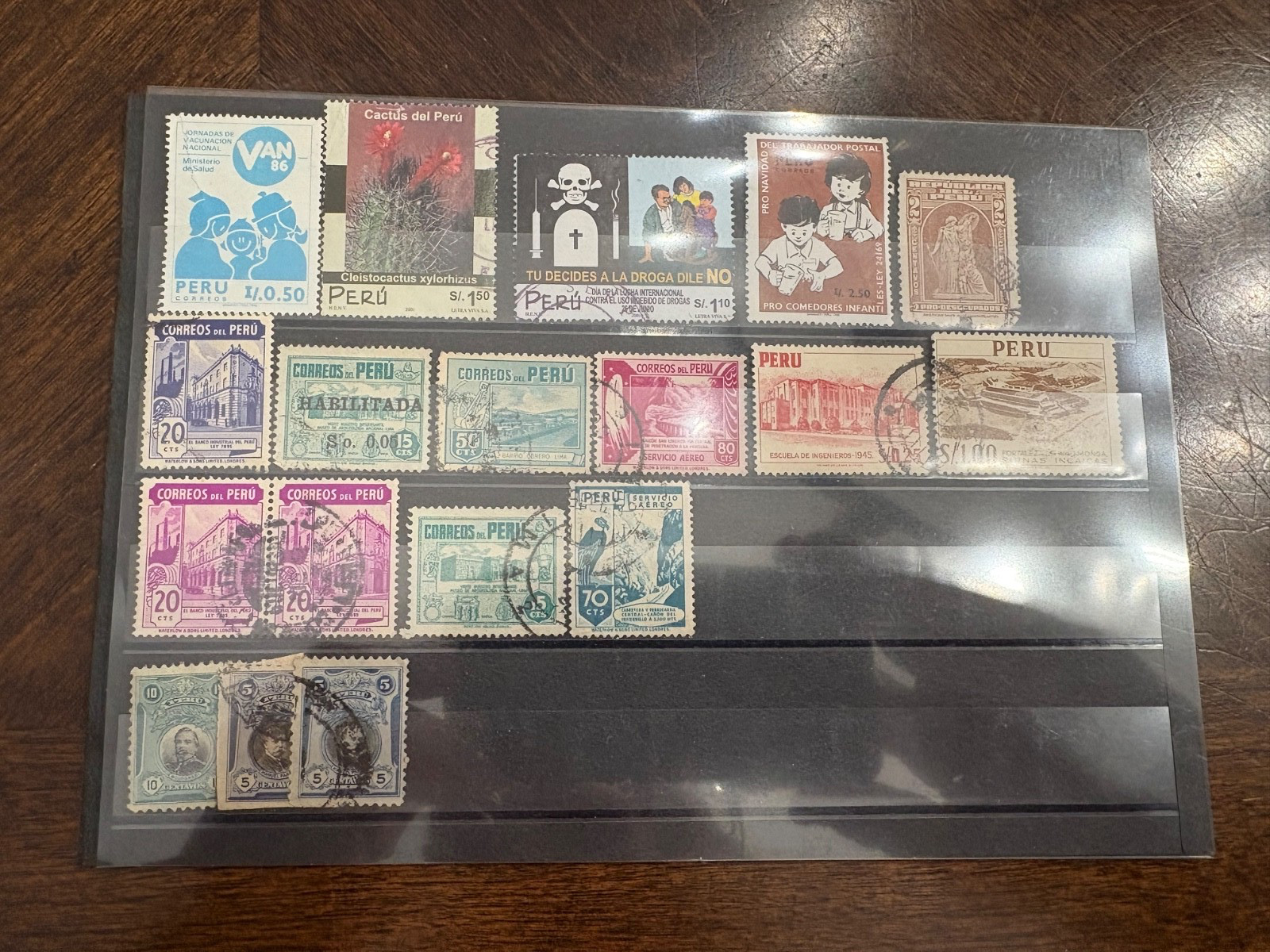 Peru Small Group of 18 Used Stamps