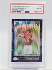JAYDEN DANIELS 2024 DONRUSS OPTIC RATED ROOKIE PURPLE SHOCK RC PSA 10 Q0004