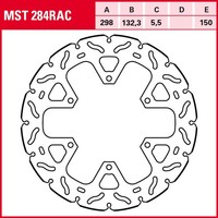 TRW Bremsscheibe MST284RAC | FüR Yamaha XVS Midnight Star A 1300 2007-2016 VP26